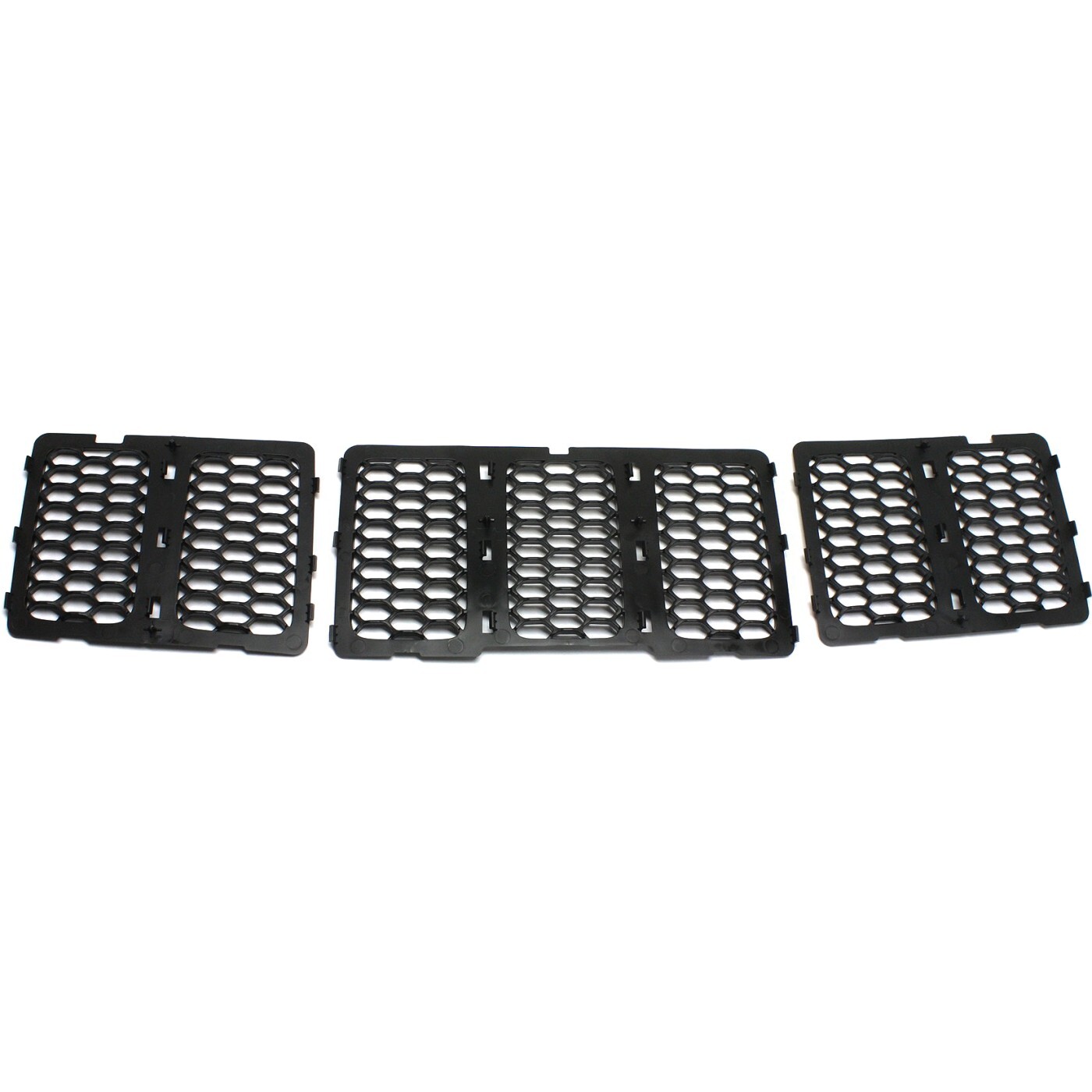 Grille For 2014-2016 Jeep Grand Cherokee Textured Shell & Honeycomb Insert CAPA