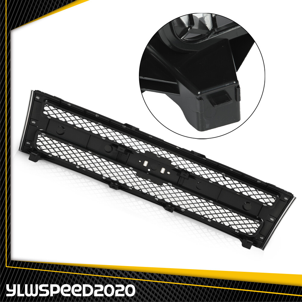 Silver Shell Grille Grill Bumper Fit For 2007-2013 Chevy Silverado 1500