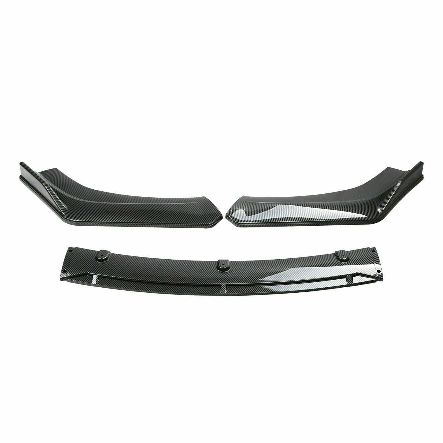 For Acura ILX 2019-2022 Carbon Fiber Look Front Bumper Lip Splitter Spoiler BE