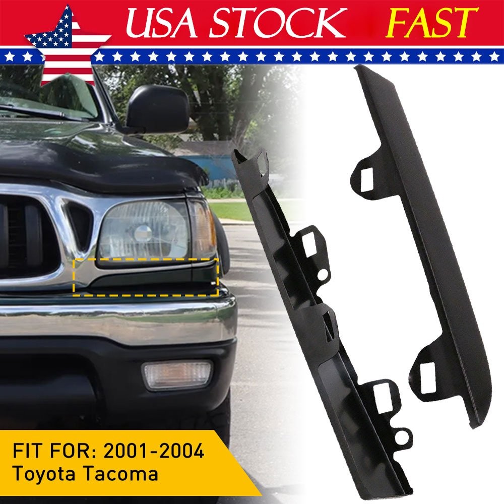 L&R For Toyota Tacoma 2001-2004 Front Bumper Grille Headlight Filler Trim Panels