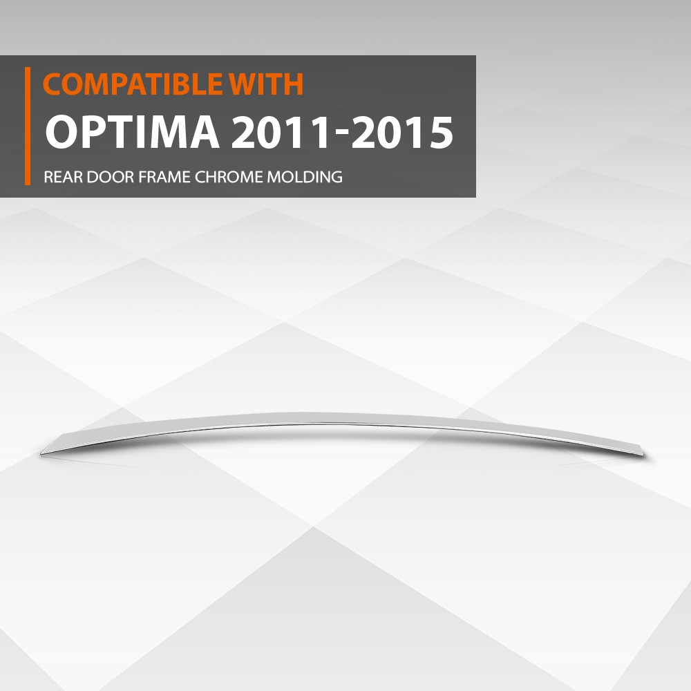 Fit For 2011-2016 Kia Optima Rear Right Side Door Frame Molding Chrome