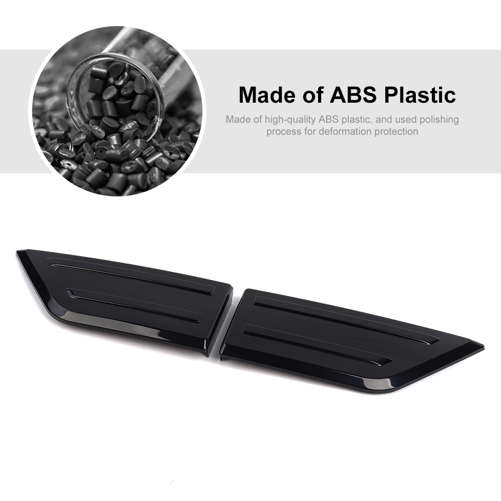 Pair Black Front Bumper Corner Cover Trim Bezel Molded For Ford F150 2021-2023