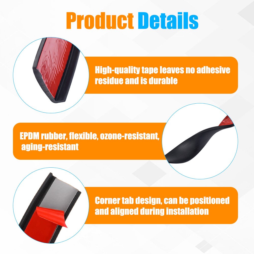 20Ft For Toyota Car Wheel Eyebrow Protector Arch Trim Rubber Flare Fender Strip