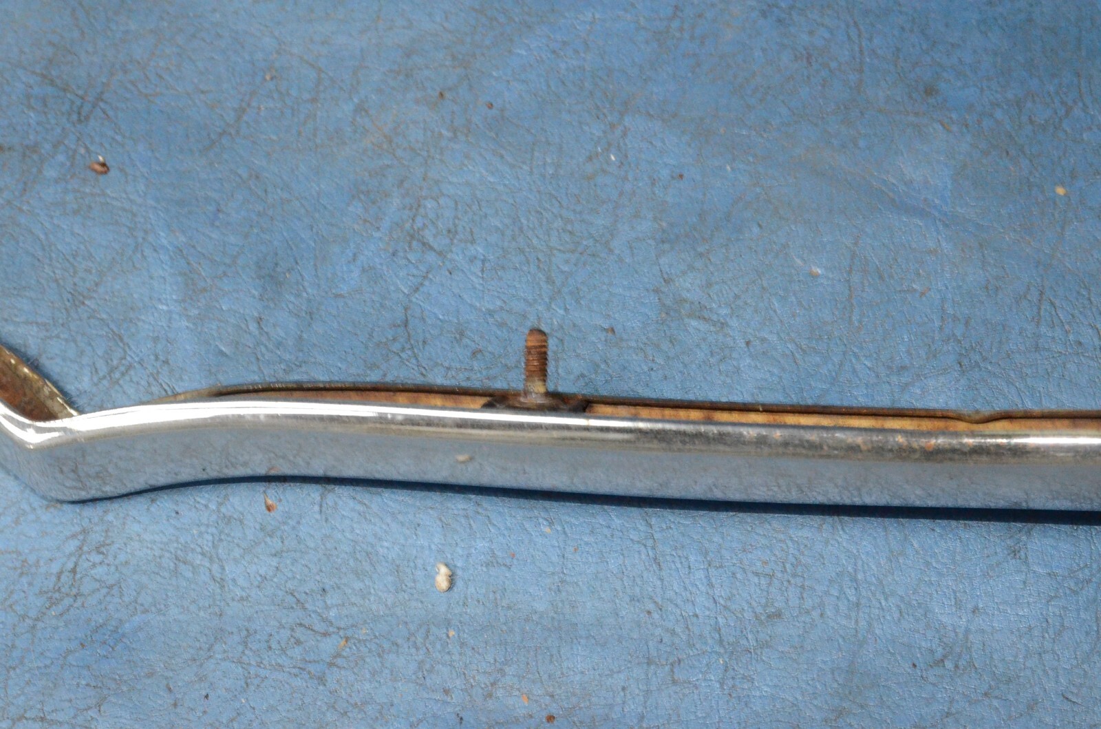 Vtg 1956 Dodge Custom Royal Lancer Upper Grill Surround Molding Trim Hood Lip