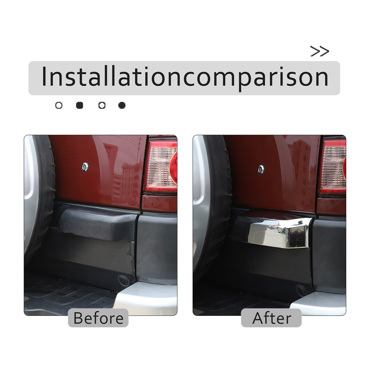 Chrome Door Handles Mirror Caps Tailgate Cover Kit For FJ Cruiser 2007-21 US