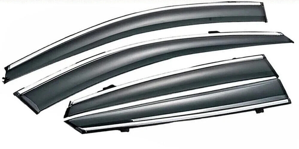 Window Visor Rain Guard OE Style Clip-on Smoked Tinted Fit Honda Accord 13-2017