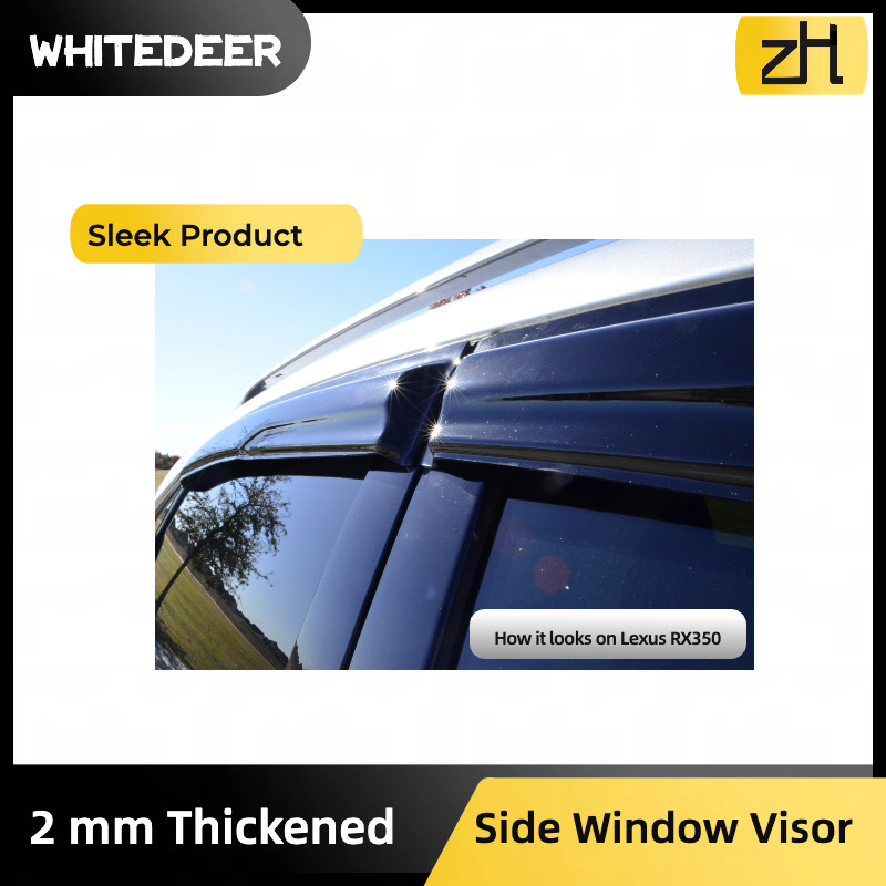 Fits for TIGUAN 2017-20 Acrylic Side Window Visor Sun Rain Deflector Guard