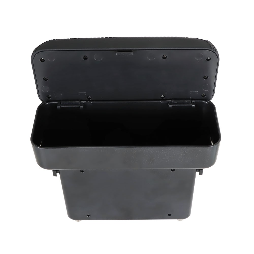 Universal Car Center Console Storage Armrest Box Organizer Elbow Support Black