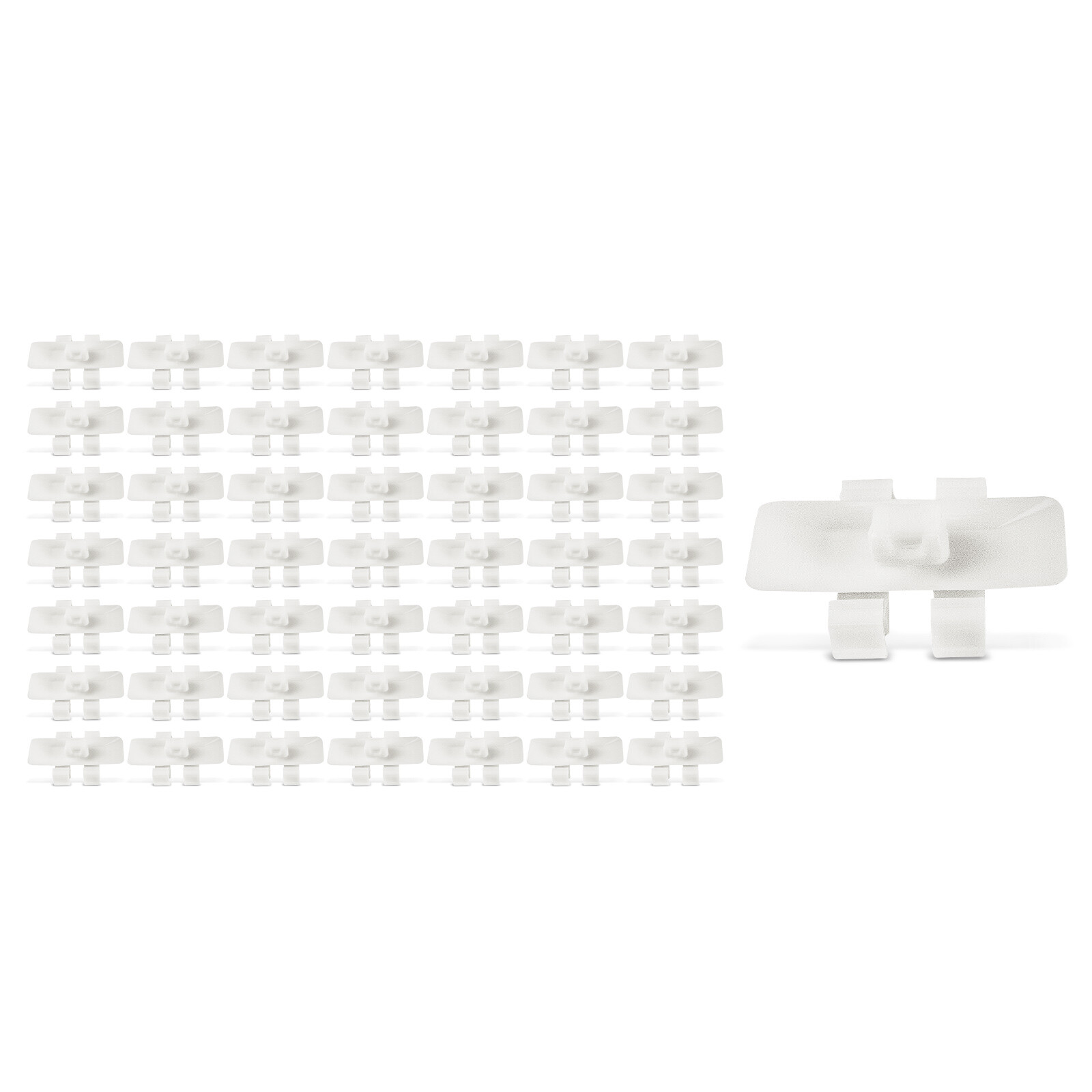 50Pcs White Belt Door Moulding Clip Retainers for Mercedes-Benz C220 C230 48mm