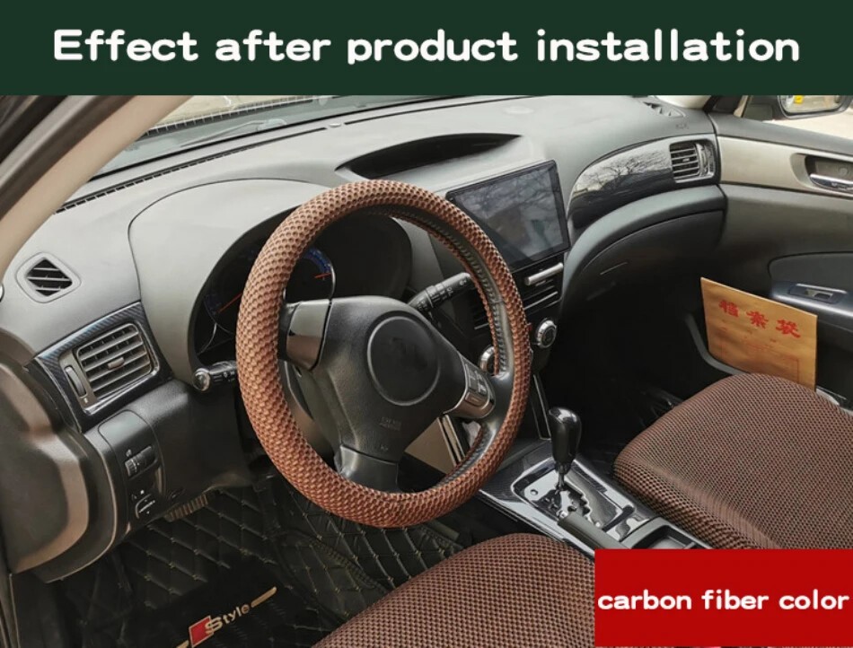 For Subaru Forester 2008-2012 ABS Carbon Fiber Accessories Gear Door Stickers