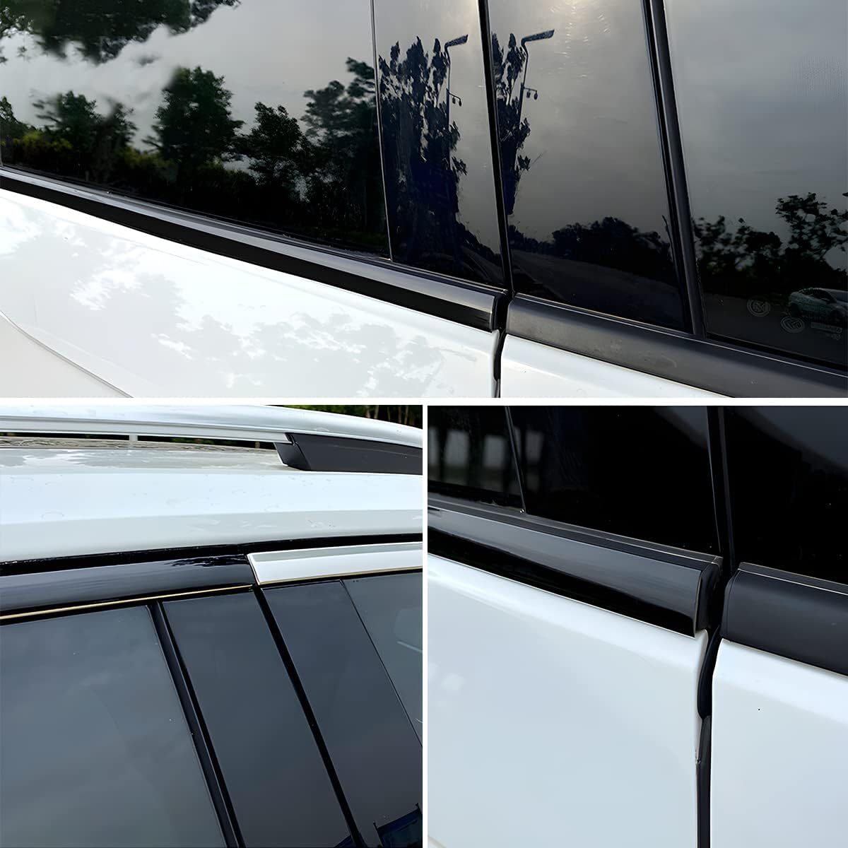3M Chrome Strip Car Side Door Black Bumper Protector Trim Tape Sticker 10MM
