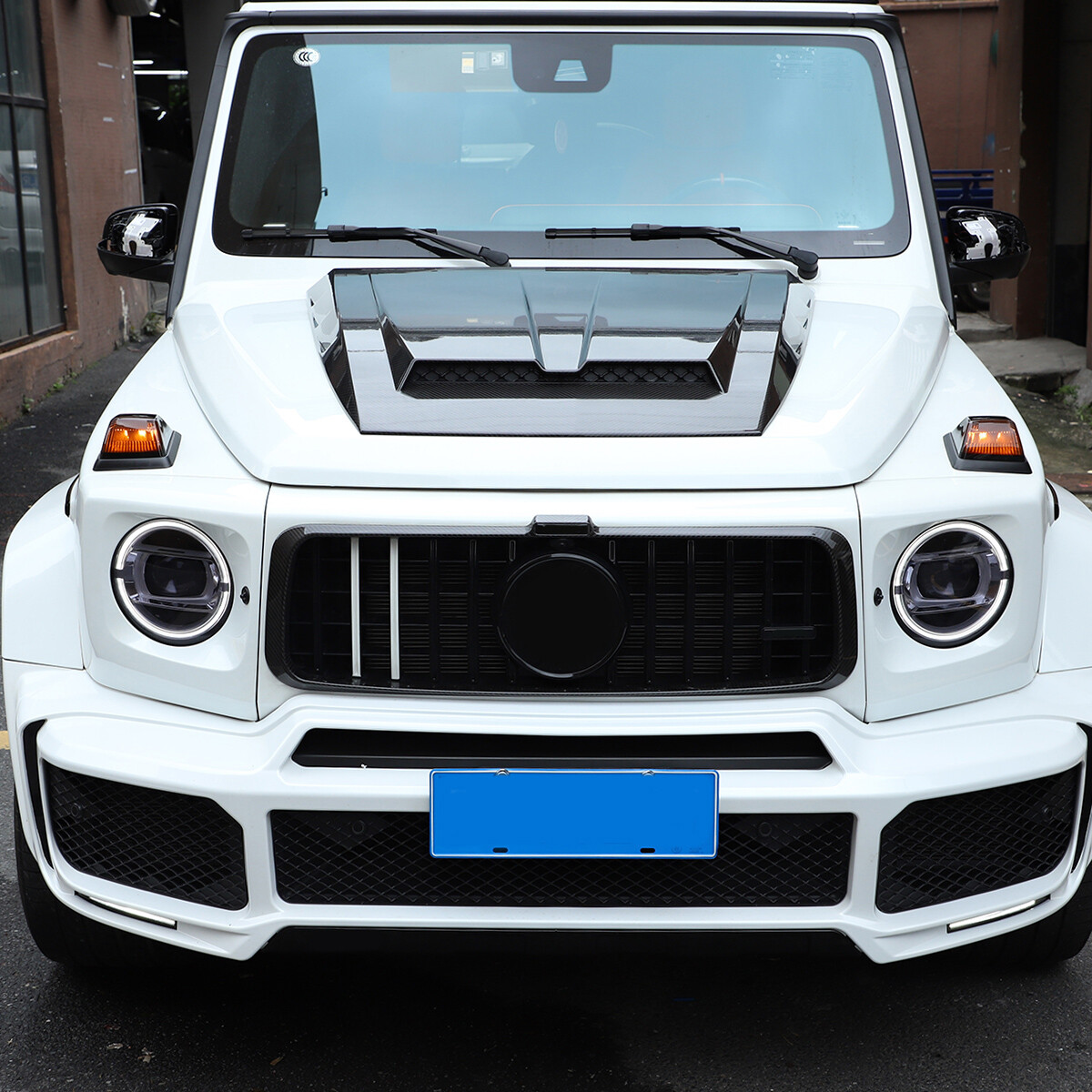Smoked Front Turn Signal Lamp Housing Covers For Benz G Class W463 G55 G63 19-22