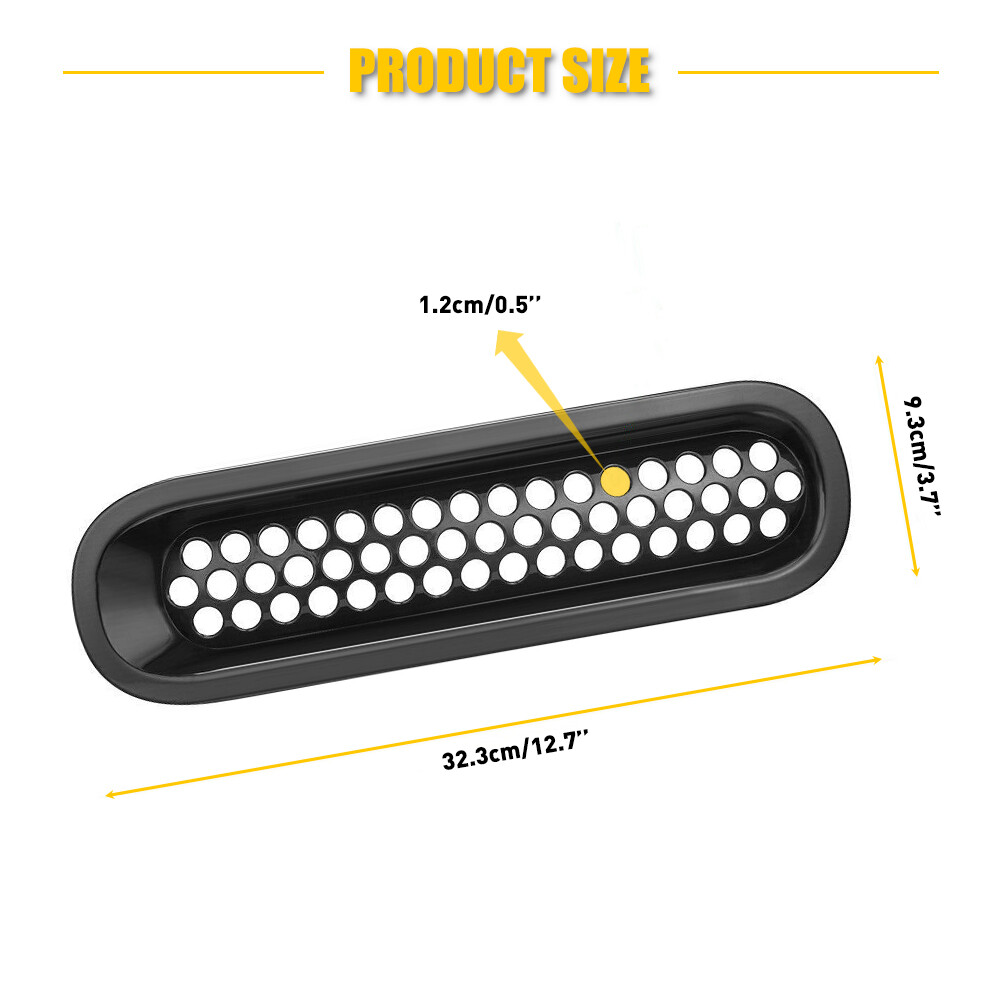 Front Mesh Grille Inserts Headlight Accessories Cover For Jeep Wrangler JK