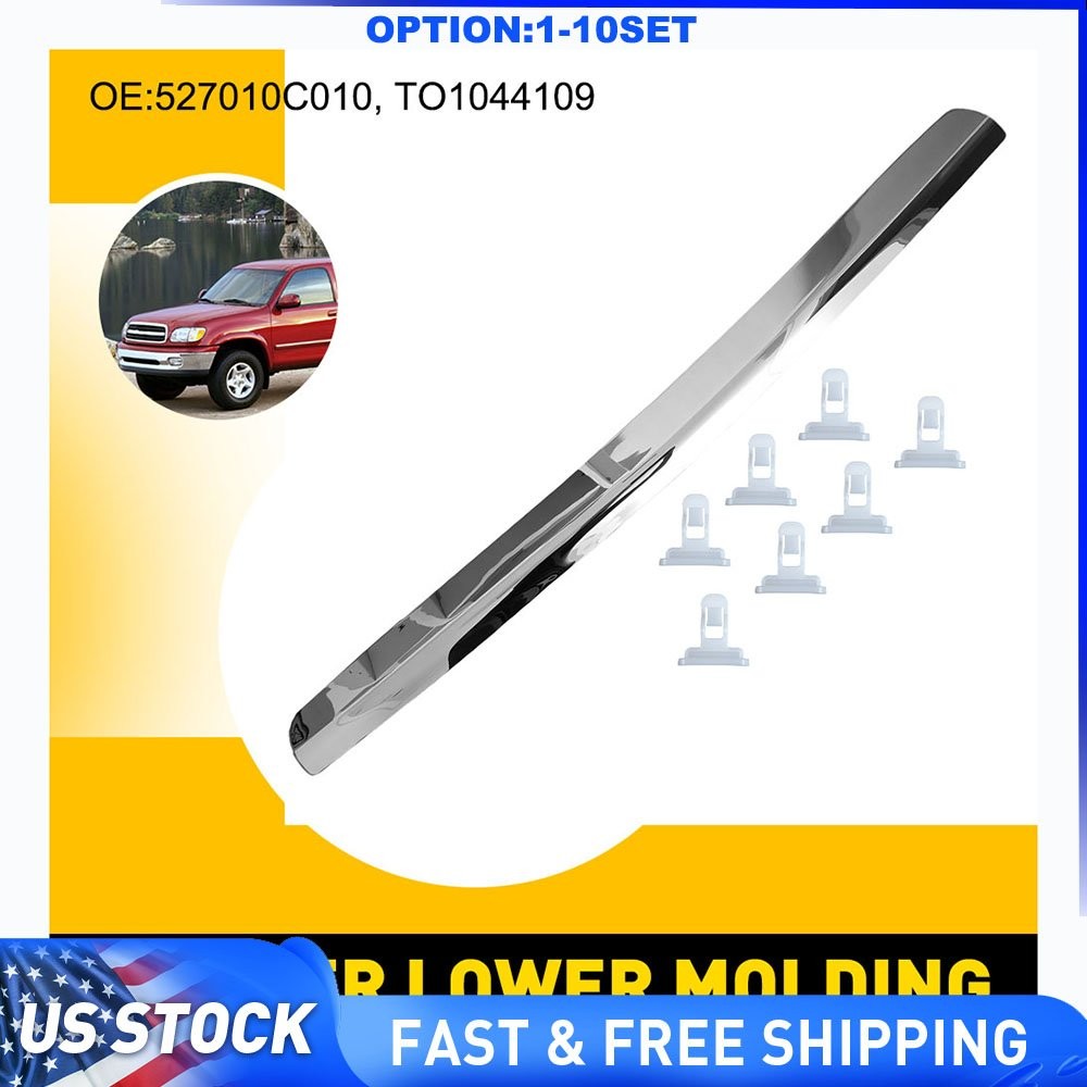 Lower Bumper Chrome Trim Molding For 00-06 Toyota Tundra SR5/Base/Limited 1-10X