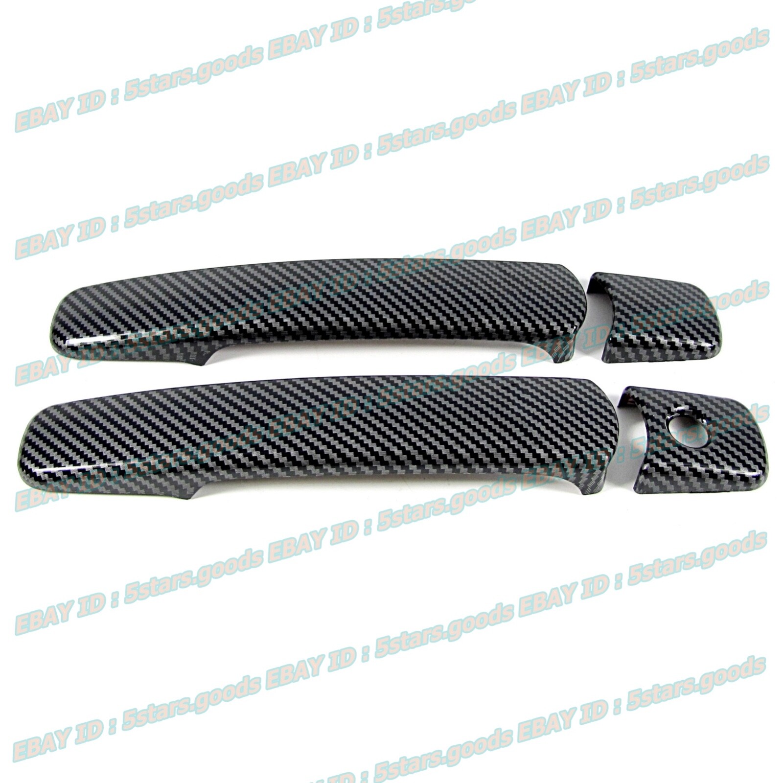 Glossy Black Carbon Fiber Cover Trim For Infiniti G35 Coupe Side Door Handle