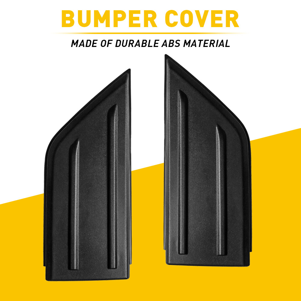 For 2021-2023 Ford F150 F-150 Black Front Bumper Corner Panel Cover Trim 2pcs