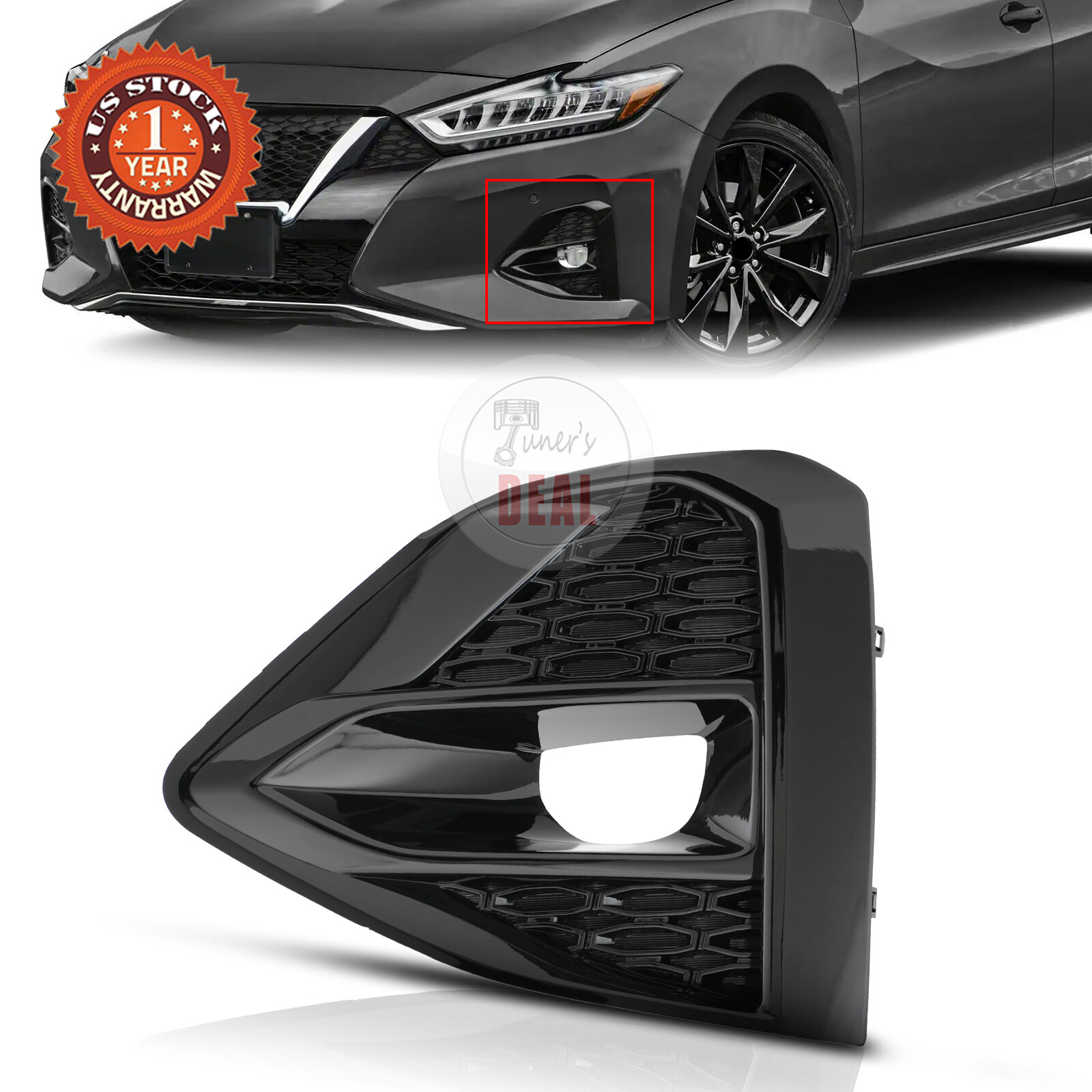 Fit For 2019-2022 Nissan Maxima Front Driver Side Fog Light Bezel 622579DJ0B