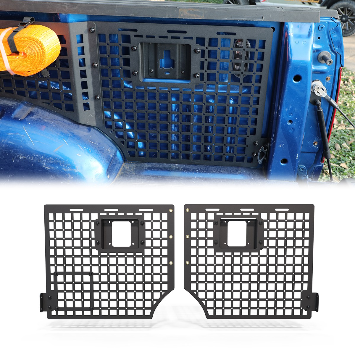 Front+Medium+Rear Molle Panel Decoration For 2015-2020 Ford F150 5.5′ Short Bed