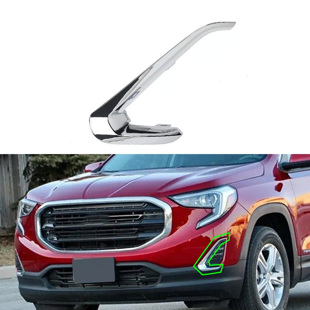 Left Front Bumper Fog Lamp Light Cover Trim Molding For GMC Terrain 2018-2020
