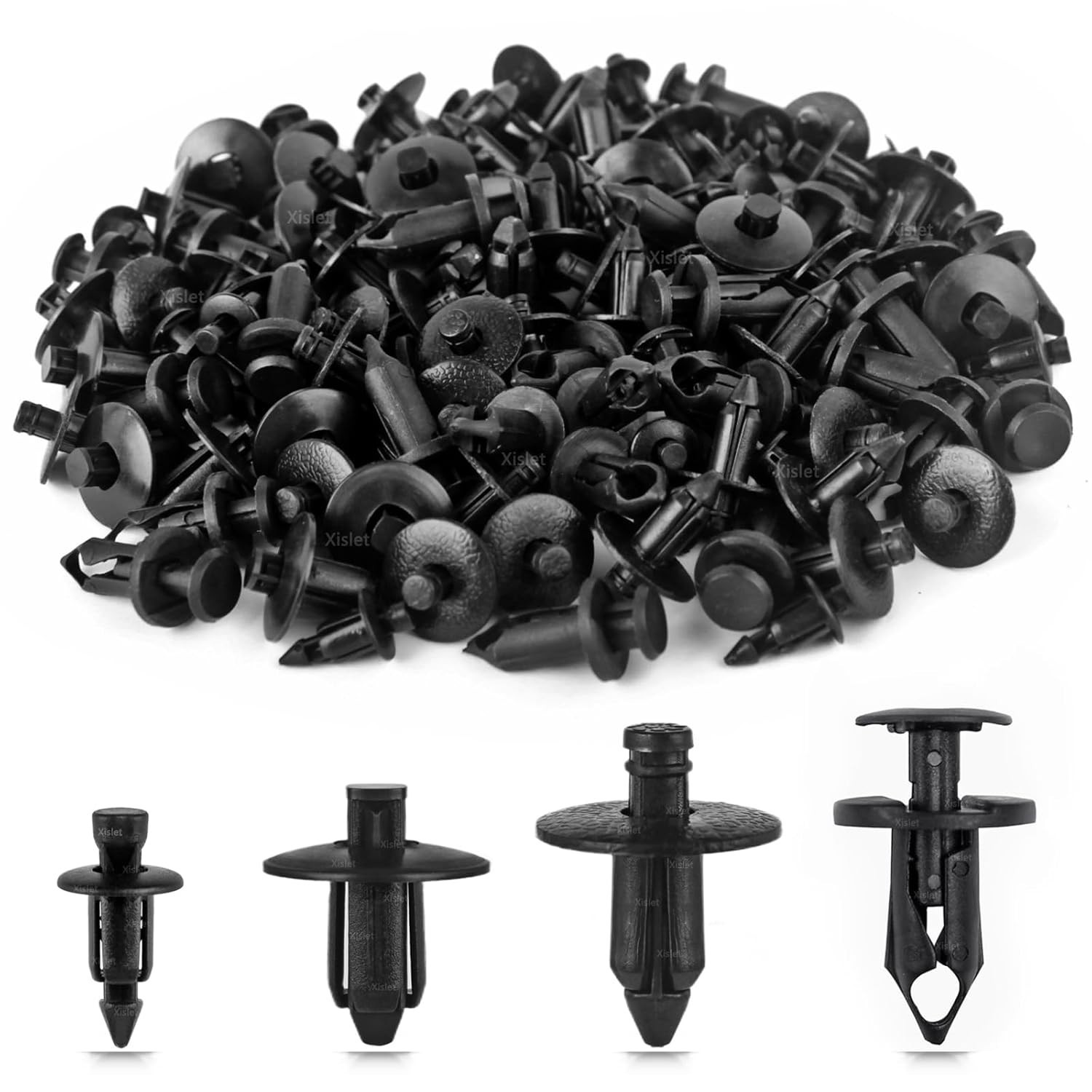 120Pcs Plastic Fender Clips Body Rivets Car Retainer Fastener Push Trim Pin Clip