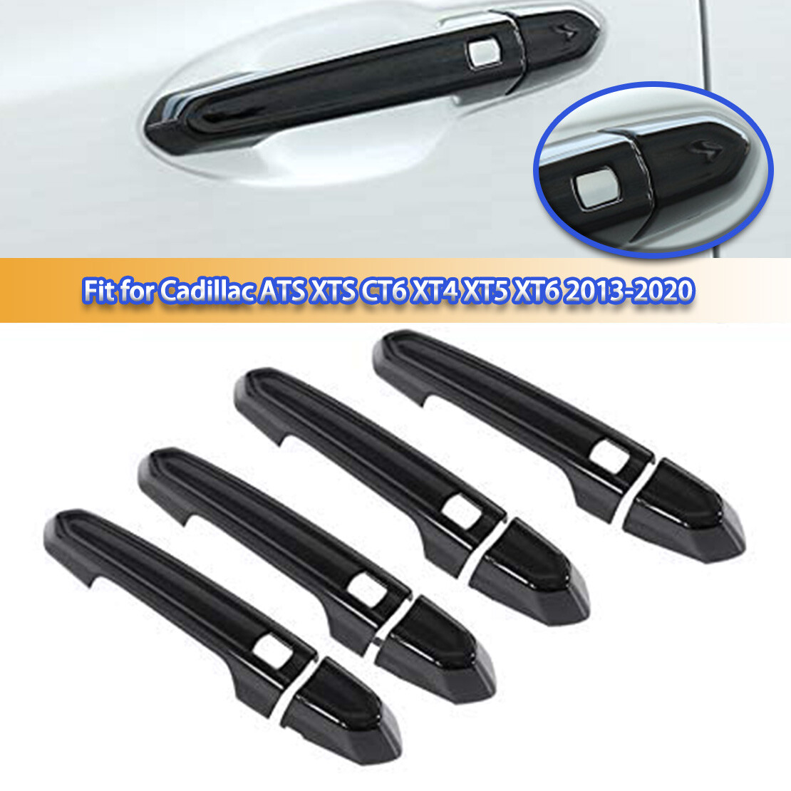 Outside Door Handle Cover Trim Fit For Cadillac ATS XTS CT6 XT4 XT5 13-2020