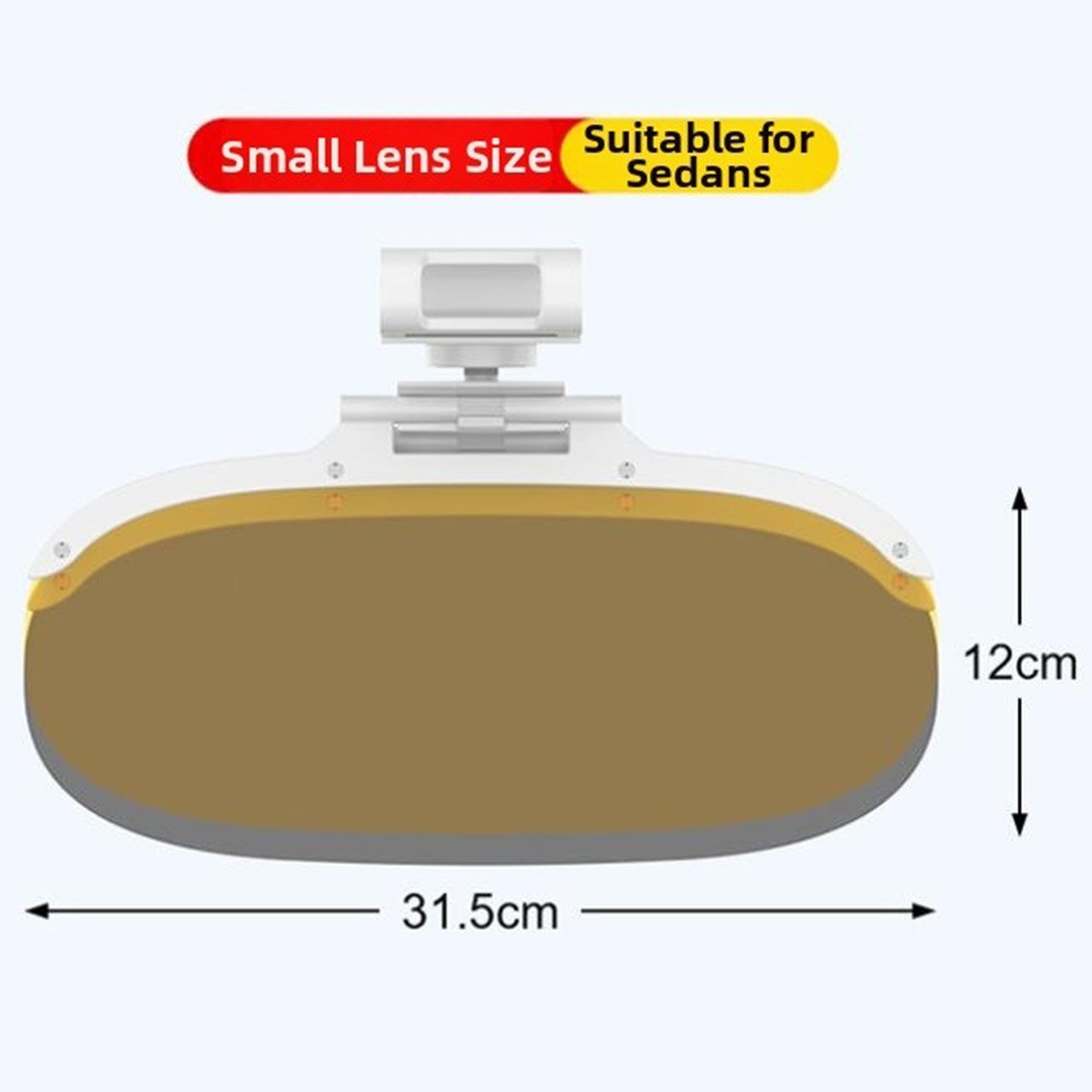 2 in 1 Car Sun Visor Extension with Day Night Function 315x120mm Small