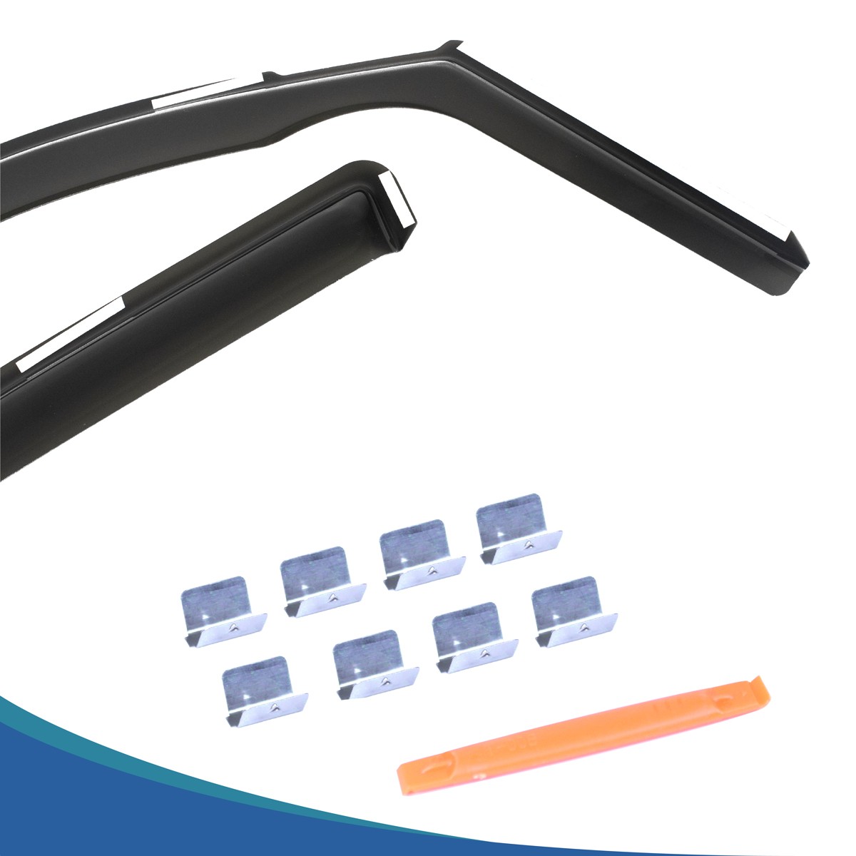 For 2010-2024 Toyota 4Runner In-Channel Rain Guards Window Visors Vent Shade