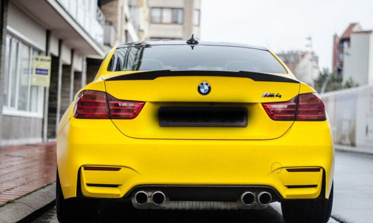 M Performance Style Glossy Black Trunk Spoiler for 14-19 BMW M4 F82 LCI Comp