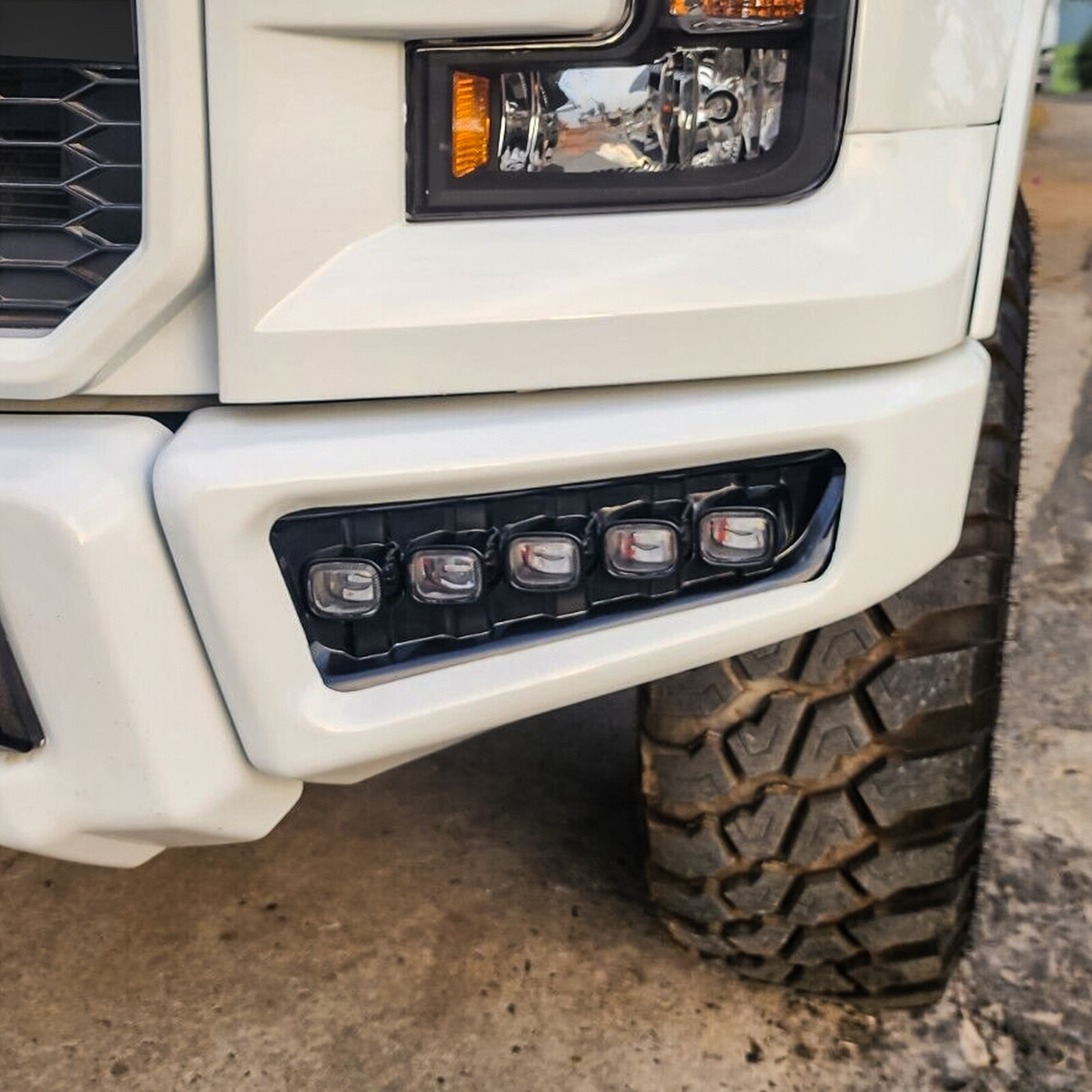 For Ford F-150 F150 Raptor 17-2020 Raptor Bumper LED DRL w/Turn Signal Fog Light