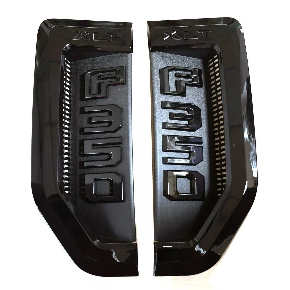 2pcs Set Emblems Badge Fits For 2017-2022 Left & Right Side Door Fender (Black)