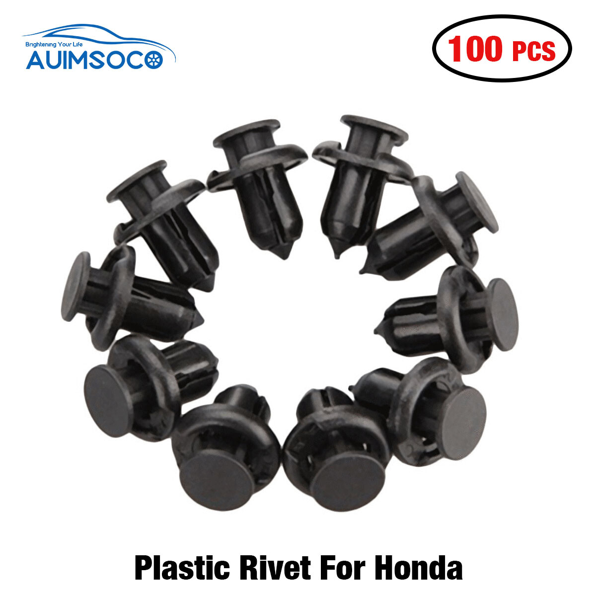 Bumper Fender Hood Moulding Side Garnish Grille Retainer Clip For Honda 100 pcs