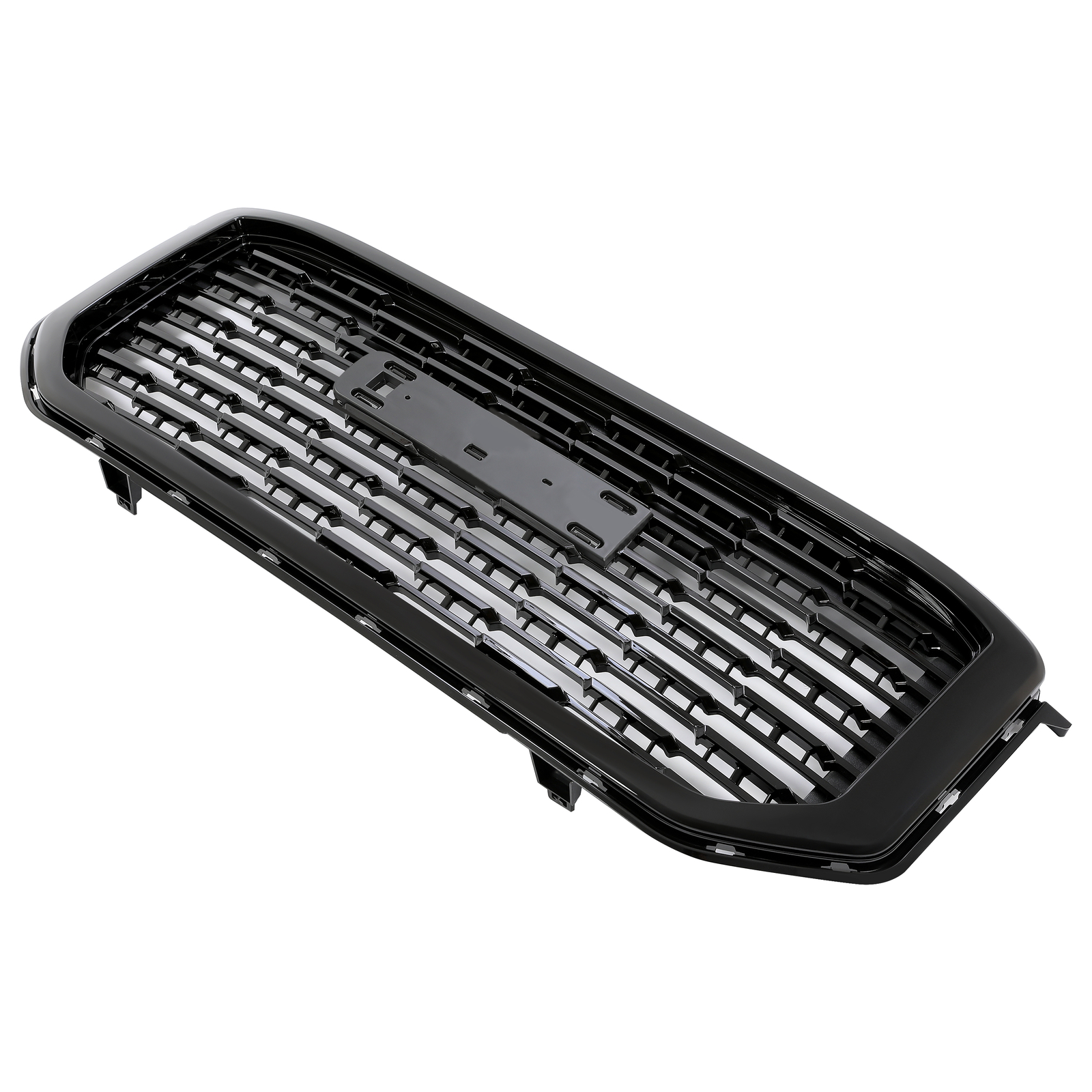 For GMC Yukon XL 2015-2020 Gloss Black Front Upper Grille Mesh Style Grill ABS