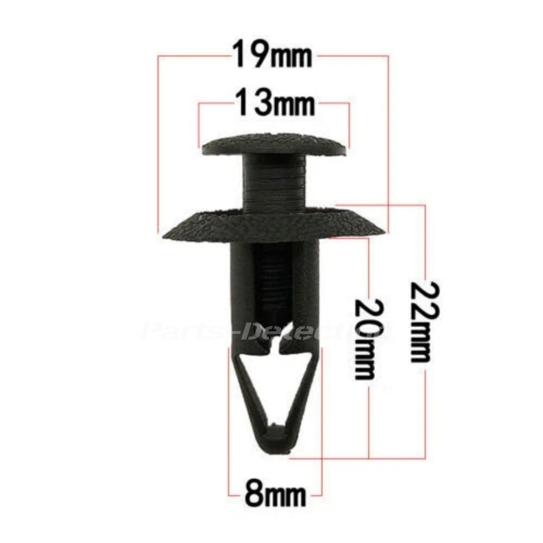 100Pcs Bumper Clips Car Auto Fender 6 7 8 9 mm ✅Trim Push Pin Rivet Fastener