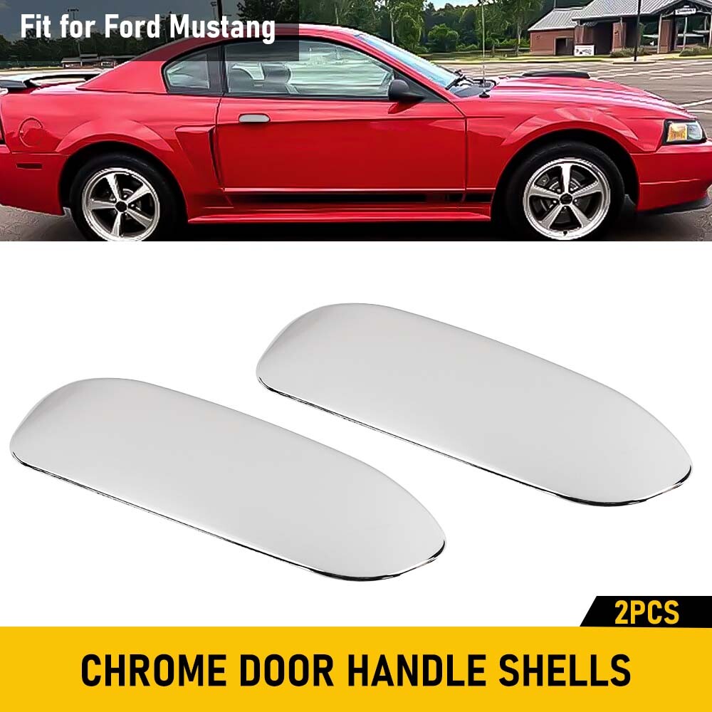For Ford Mustang 1999-2004 Chrome Door Handles Cover Trims Shell Accessories Set
