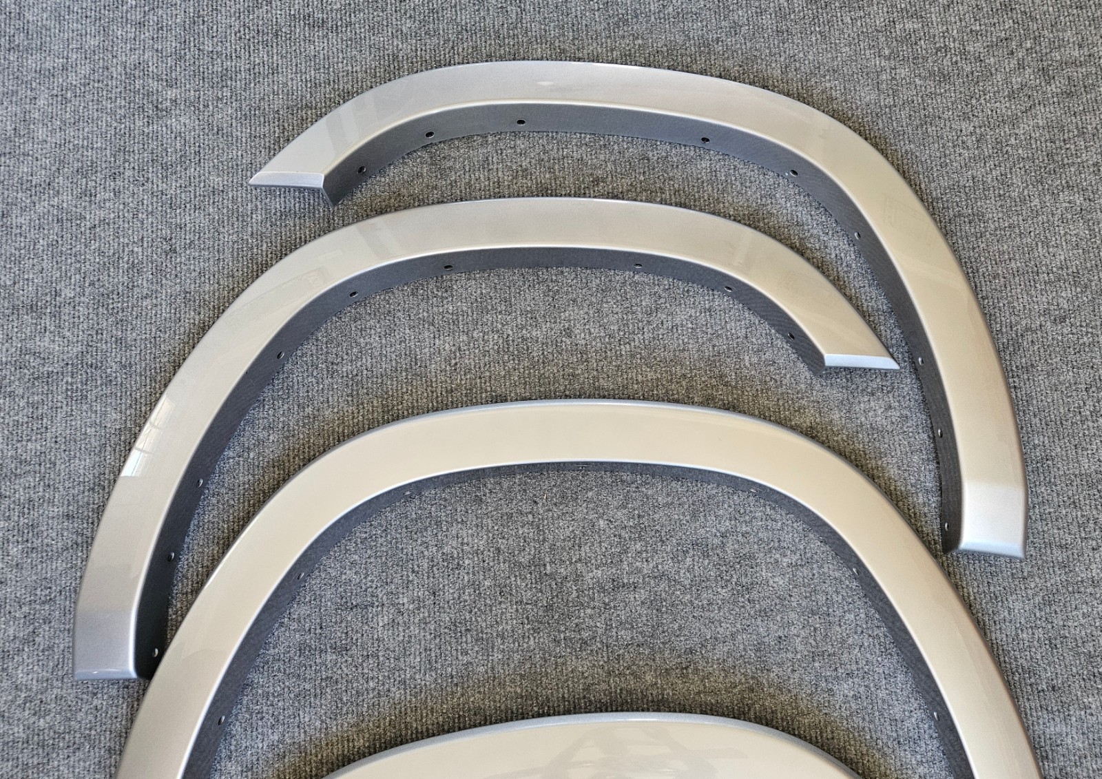 Dodge Ram 1500 Factory OEM 2019-2024 Fender Flares Set Original Billet Silver