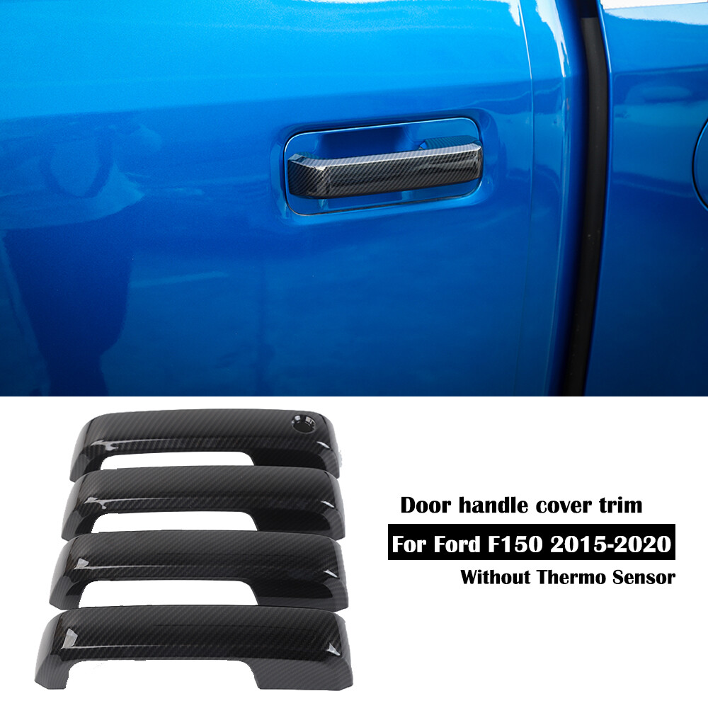 For Ford F150 2015-2019 Exterior Door Handle Cover Trim Without Thermo Sensor