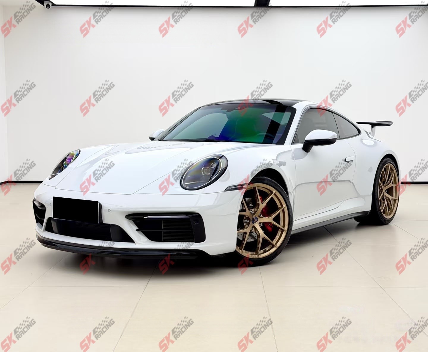 Fits Porsche 911 992.1 20-24 Carrera Unpainted FRP/Carbon Fiber Front Bumper Lip
