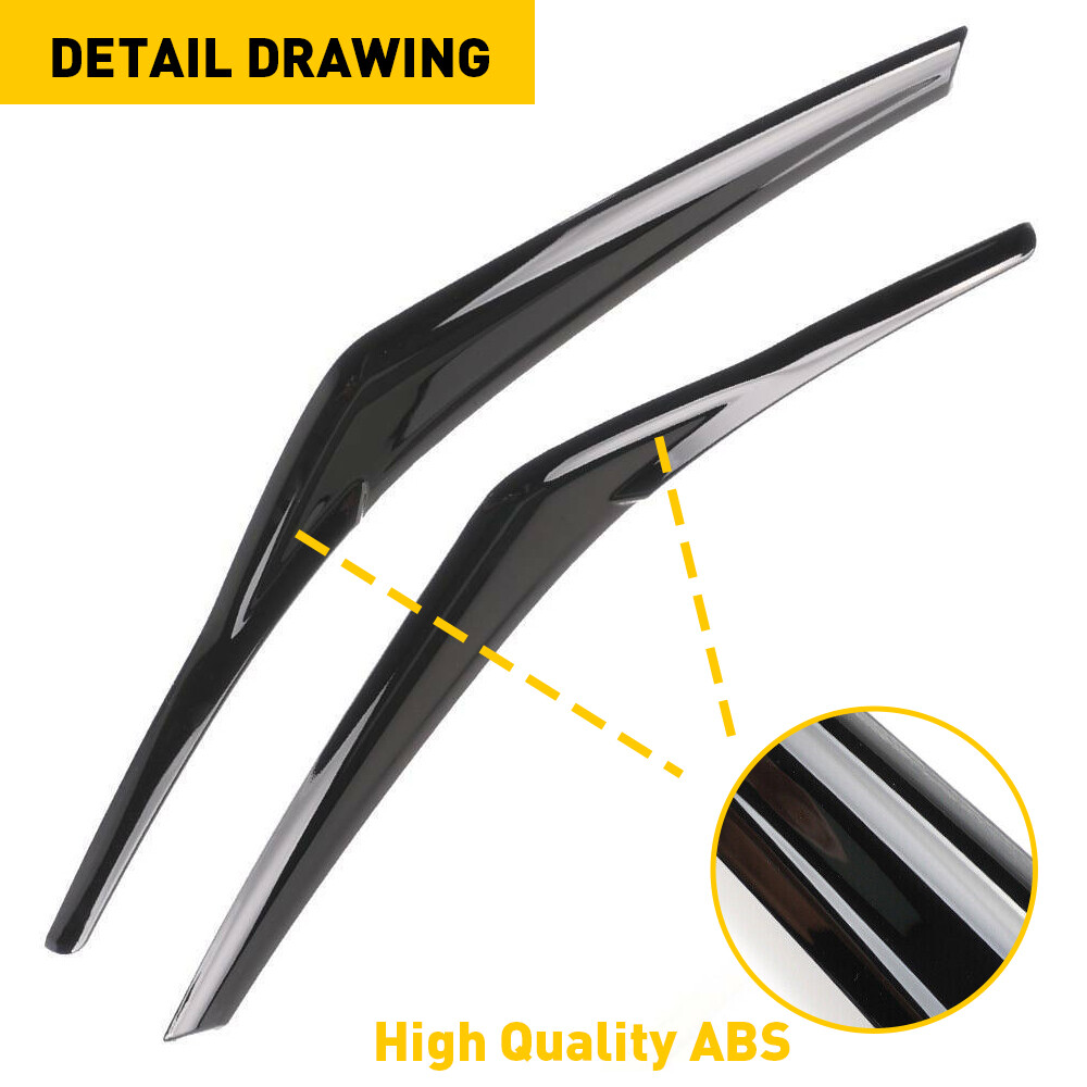 Pair Headlight Eyelid Trim Cover Eyebrows For Toyota Camry SE XSE XLE 2018-2022