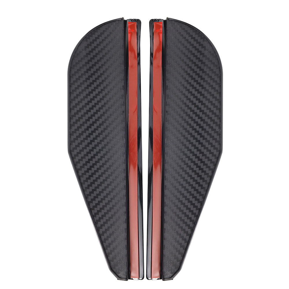 2PCS Carbon Fiber Car Rear View Side Mirror Rain Board Sun Visor Eyebrow Guard