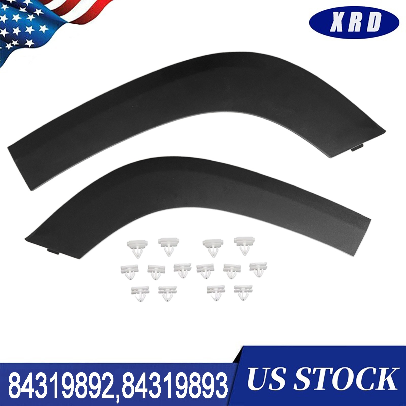 Fit For GMC Terrain 2018-2024 2Pcs Rear Left＆Right Side Wheel Opening Molding