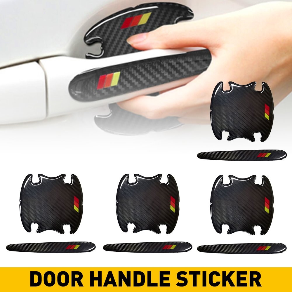 8PCS Car Door Handle Cup Scratch Protector Reflective Sticker – Anti-Scratch Car