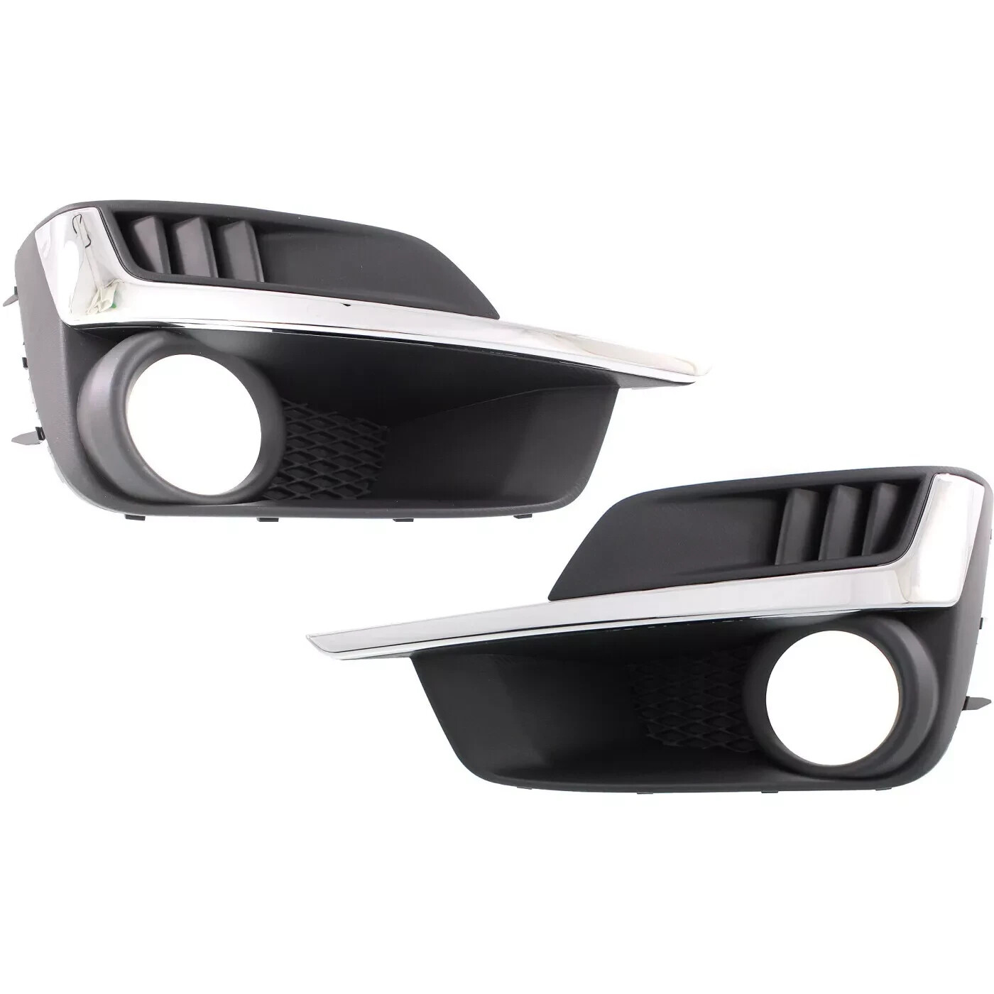Front Fog Lamp Trim Moldings Right Left Side Primed For 2015-2016 Subaru Impreza