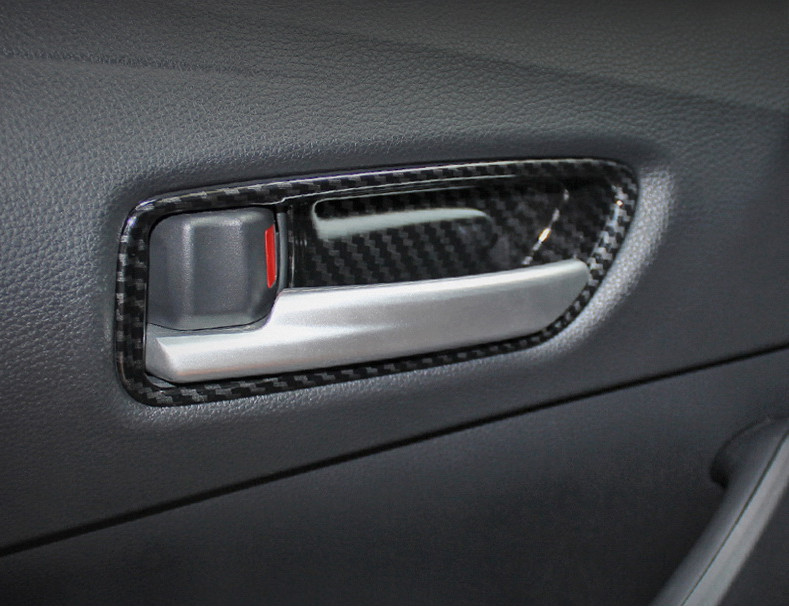 For Toyota Corolla 2019-2023 Carbon Fiber Interior Door Handle Bowl Cover Trim