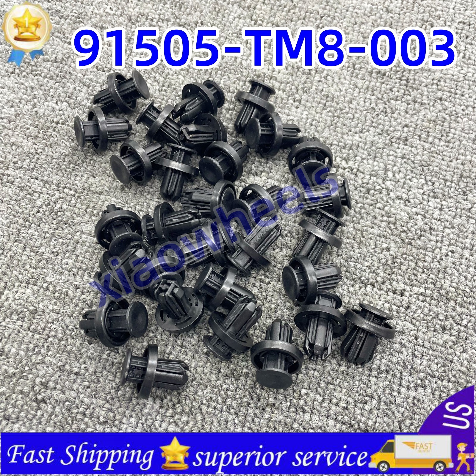 30PCS NEW FOR HONDA BUMPER / UNDER COVER RETAINER CLIP 91505-TM8-003
