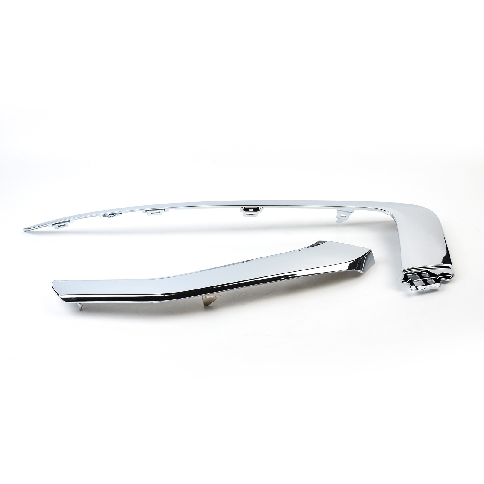 Front Bumper Trim Molding Upper Lower Pair For Mitsubishi Eclipse Cross 2022-25