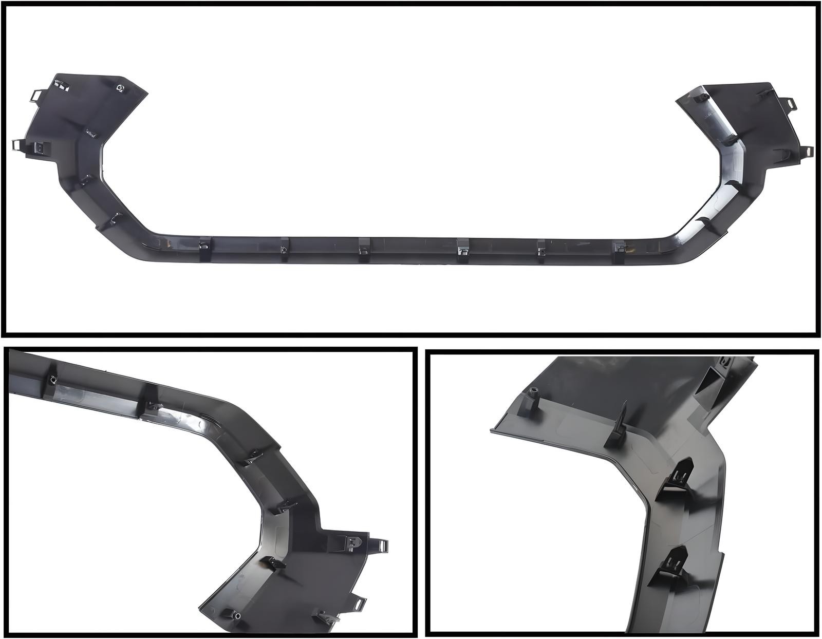 Fits For 2024-2025 Toyota Tacoma – Matte Black Front Upper Grille Surround Strip