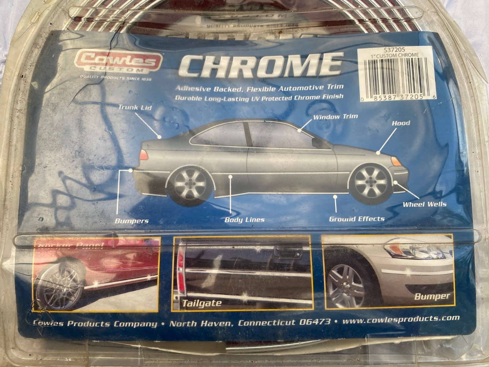 Cowles S37205 Custom Chrome Truck Body Side Molding Trim 1″ X 12′