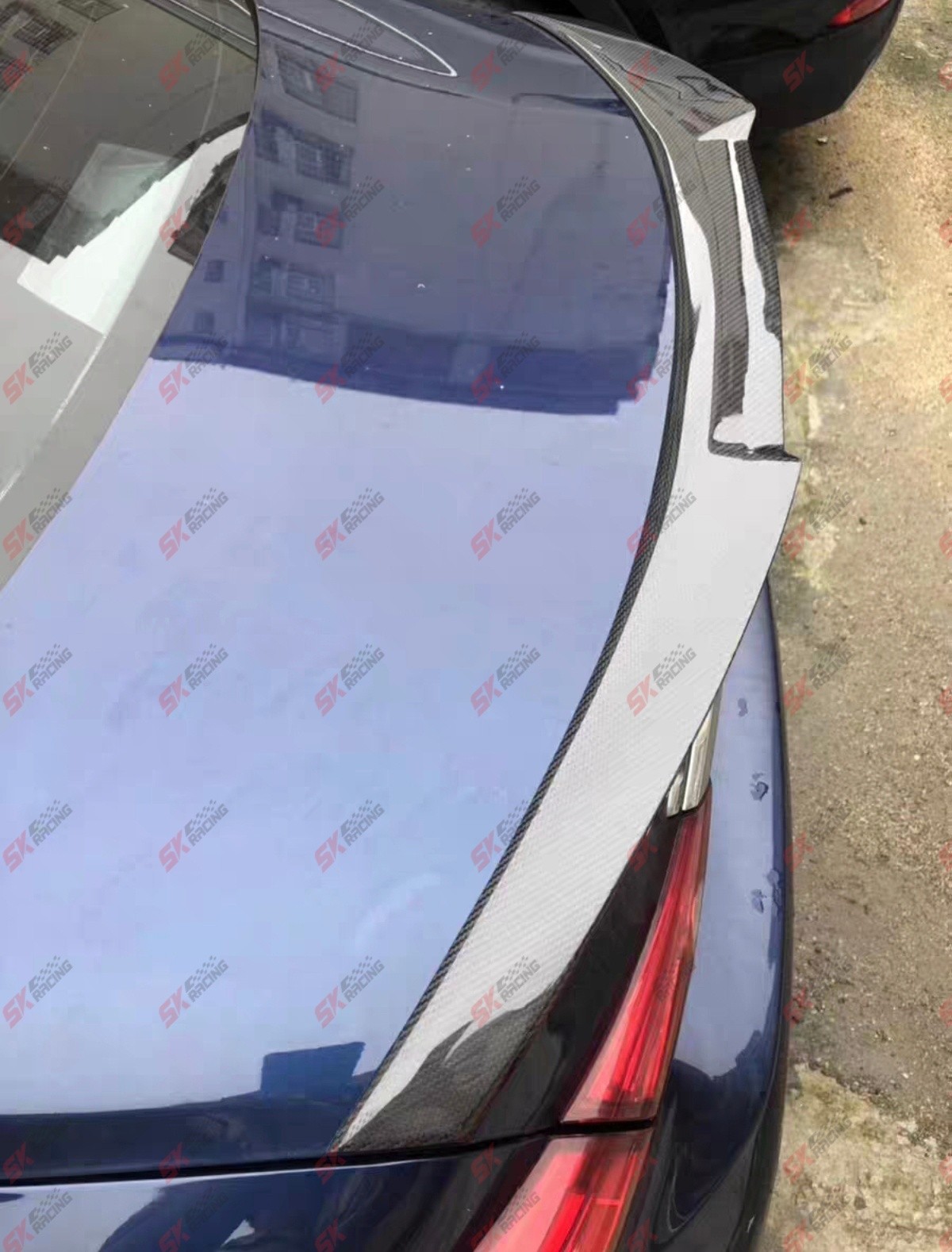 Dry Carbon/Wet Carbon Fiber Rear Trunk Spoiler Wing Fits 2014-2017 Infiniti Q50