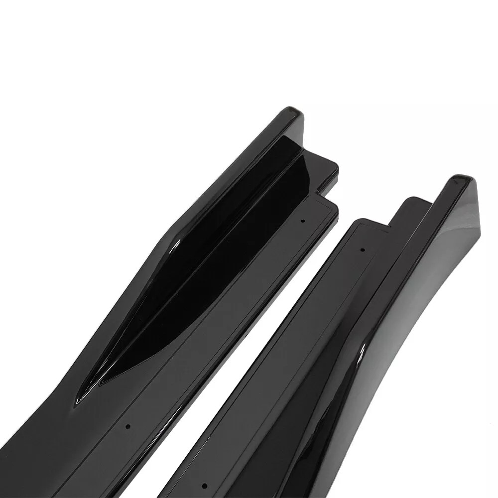 For Toyota Camry LE SE XSE XLE 18-2024 V Style Gloss Black Side Skirt Extension