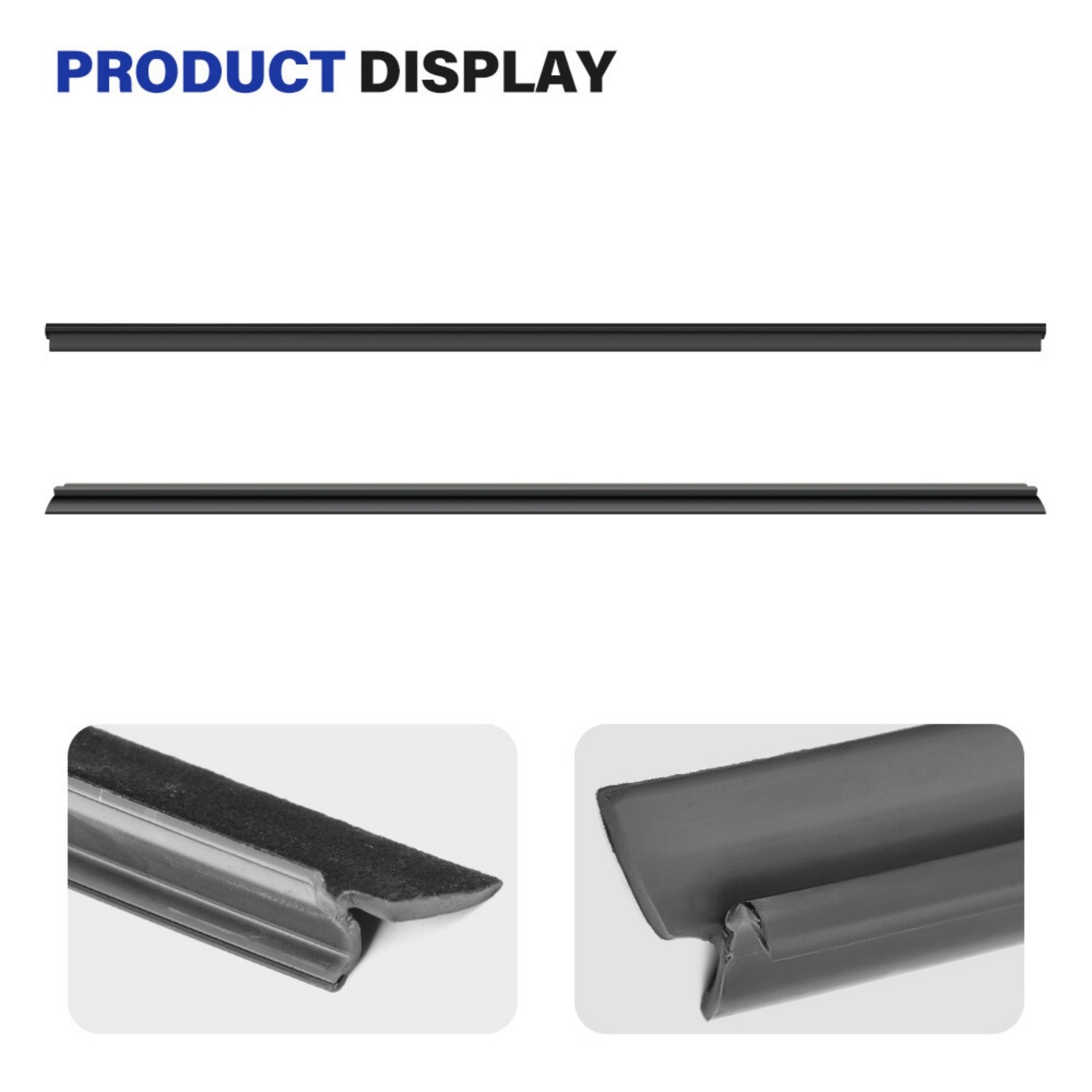 4PCS For Chevy Truck Inner & Outer Window Sweep Felt Trim Seal Weatherstrip
